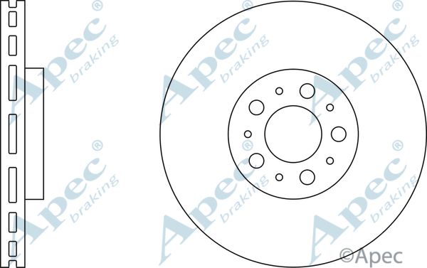 APEC BRAKING Jarrulevy DSK2250